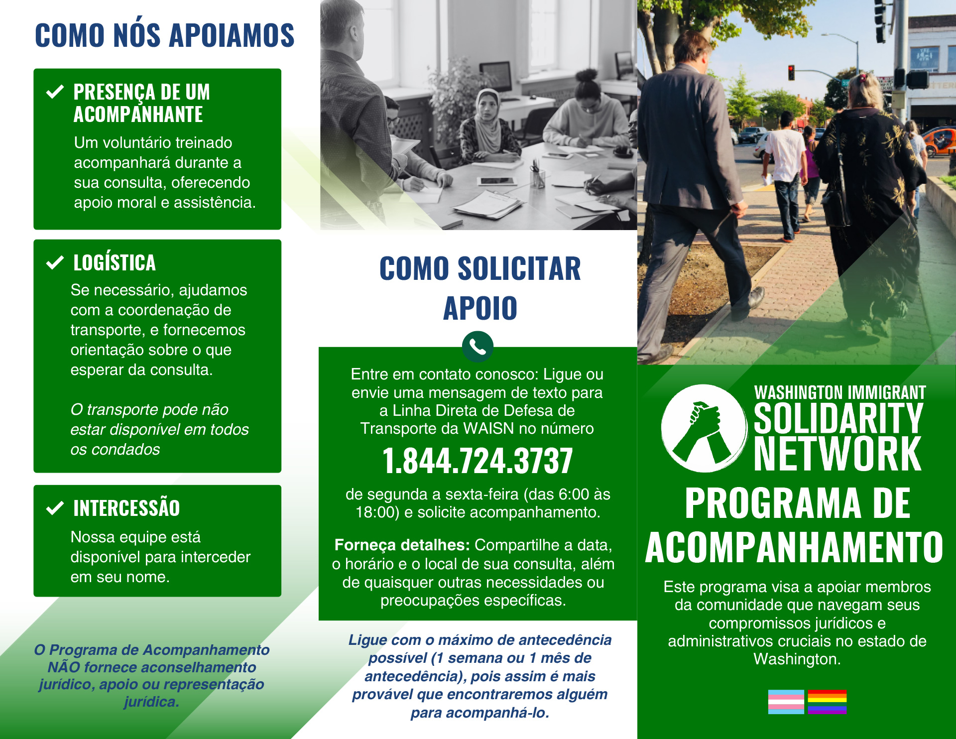 Portuguese Accompaniment Program Brochure