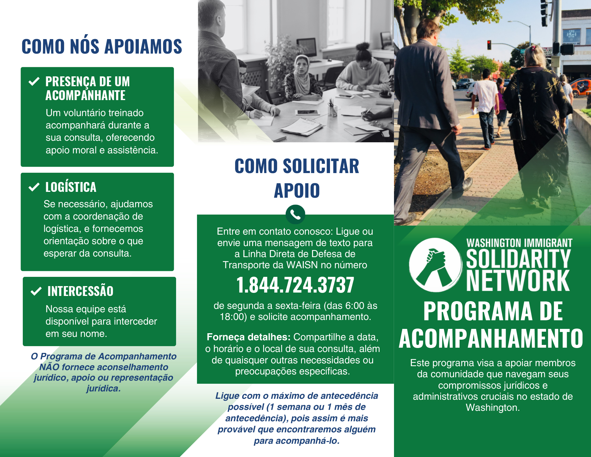 Portuguese Accompaniment Program Brochure